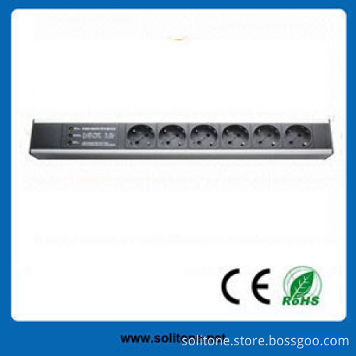Germany Plug Socket 6-Way 16A PDU